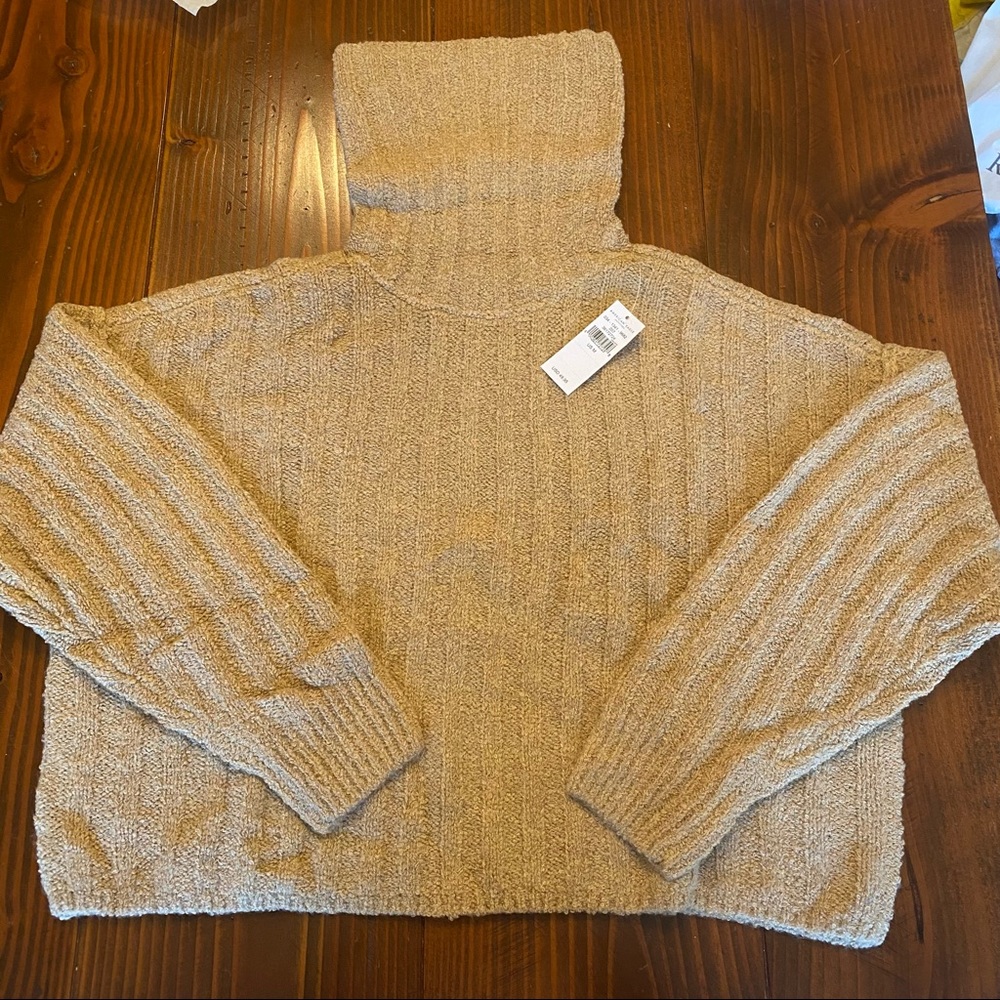 American Eagle Turtleneck Sweater, Size M, Color Tan